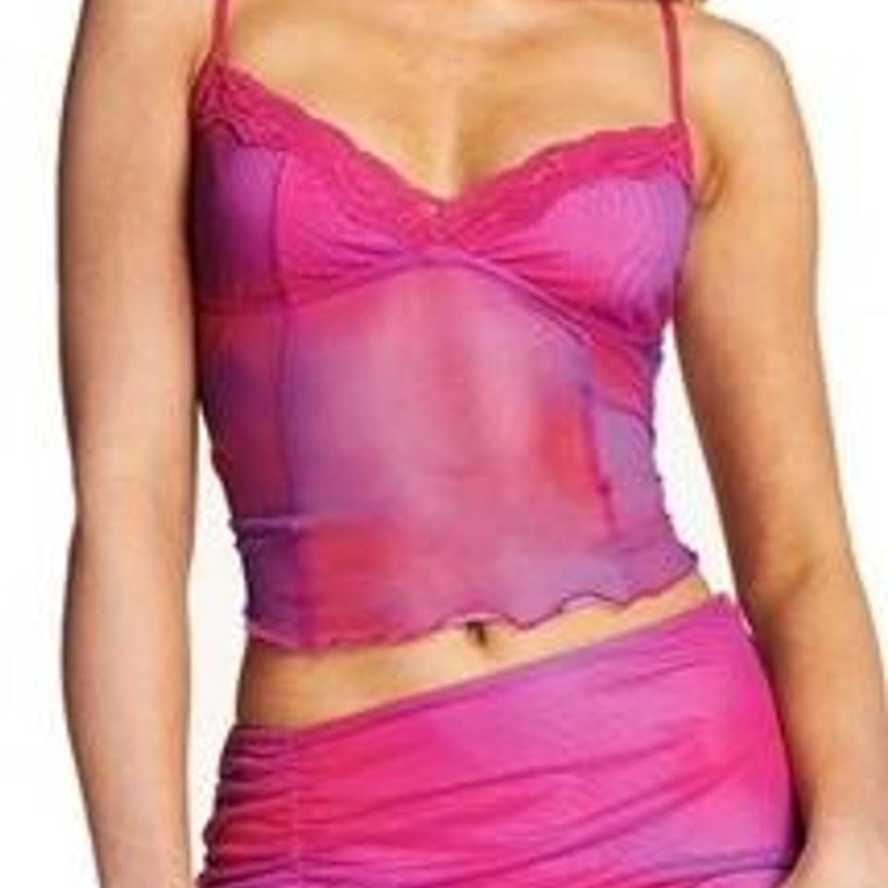 I Am Gia Pink/Purple Ombré Top